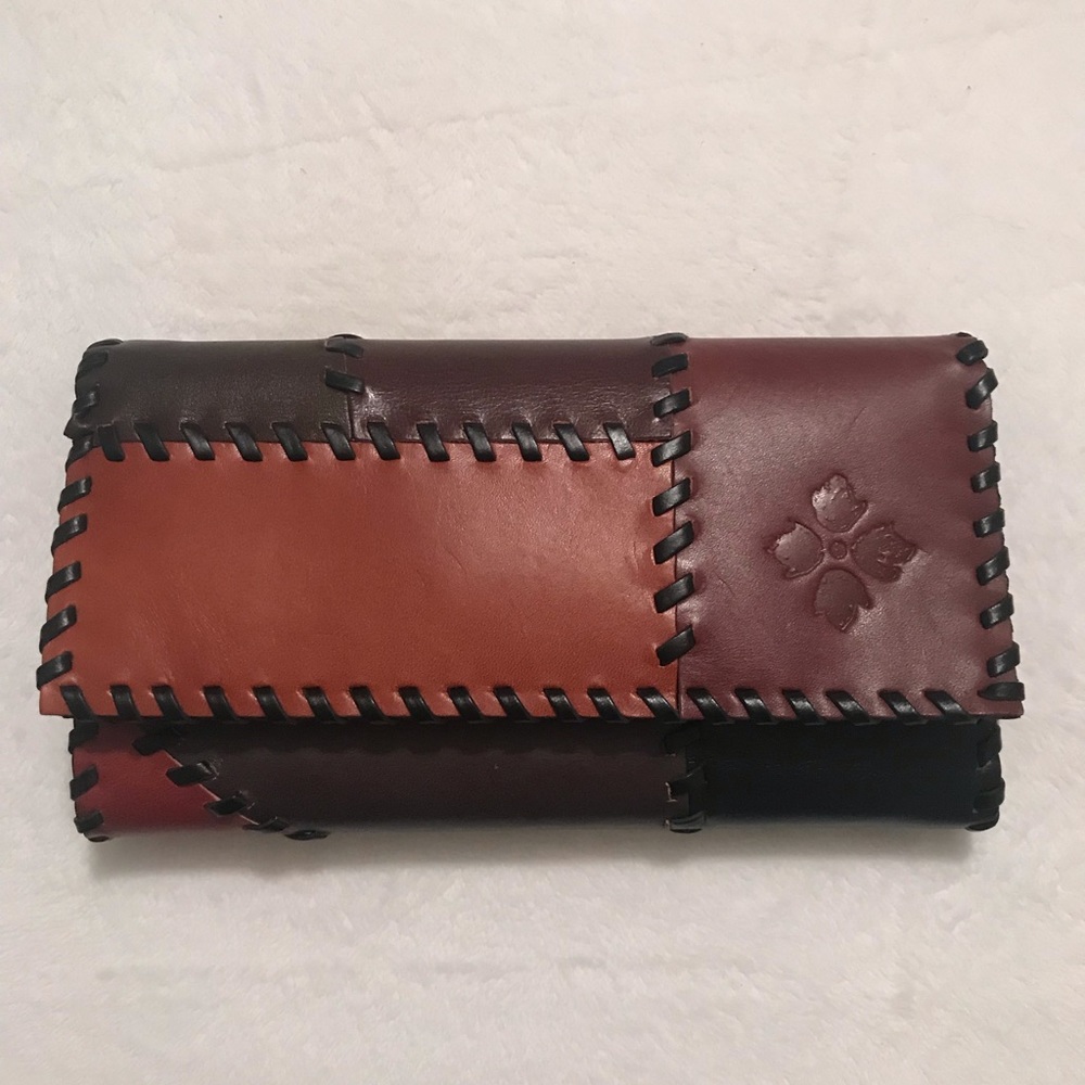 Patricia Nash leather patchwork wallet